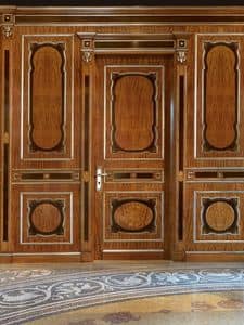 Villa d' Este single door, Customizable carved door in Classic luxury style