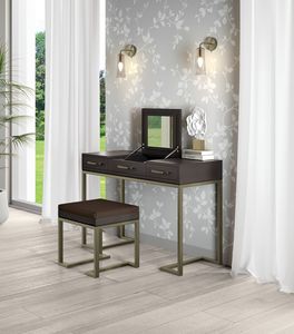 Art. 92223, Rigorously designed dressing table, with mirror and jewelery compartment