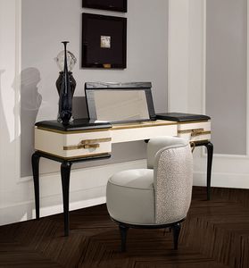 Dilan Art. D75, Elegant white lacquered dressing table