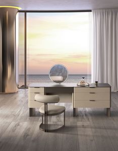 Glamis big vanity table, Dressing table with minimalist lines, and refined materials