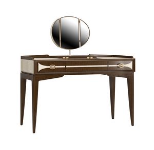 Le Tamerici, Wooden dressing table with leather details