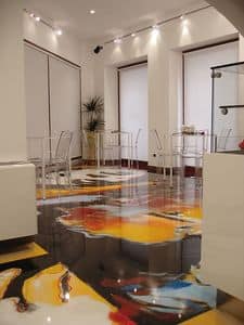 Artistic resin floors 2, Resin flooring, for shops and bars