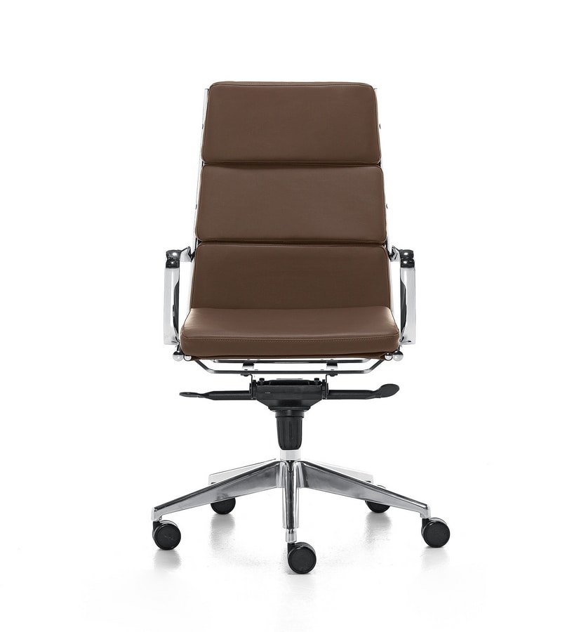 Aalborg Soft 01, Executive chair with high backrest for office