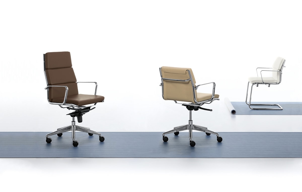 Aalborg Soft 01, Executive chair with high backrest for office