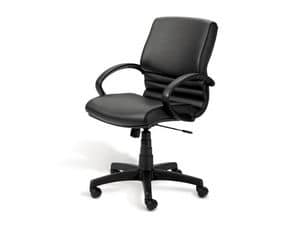 Digital 02, Executive chair, polished aluminum base, for office