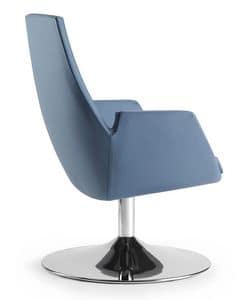 NUBIA 2911, Chair with integral injection padding, for office