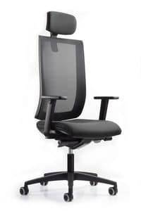WIND 119, Office chair, headrest with height adjustment