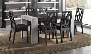 Chair light black, Ethnic chair for dining table