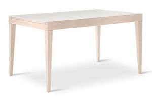 JAKE 130, Extendable table in solid beech, for contract use
