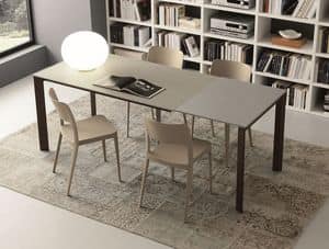 s71 gervaso, Extending table with glass top