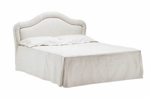 Augusta, Bed with padded headboard, removable upholstery