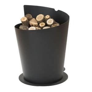 PPT 021, Wood pellets holder made of powder painted steel