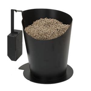 PPTP 020, Wood pellets holder made of powder painted steel