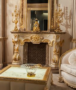 Art. CAM, Fireplace for luxurious villas, carved by hand