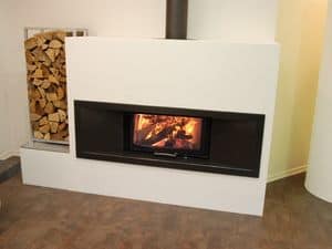 New generation 75x39 S, Minimal fireplace Restaurant