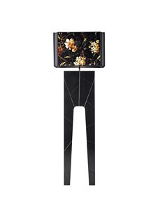 740303 Zarafa, Floor lamp with base in lacquered solid wood