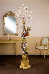 966410, Floor lamp with sculpted base