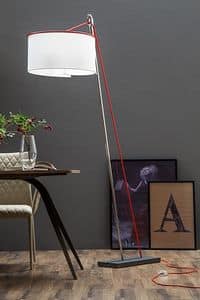 AGO E FILO, Floor lamp with cylindrical shade