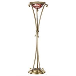 Art. 4500/P, Classical floor lamp, with colored glass