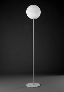 Ball, Floor lamp, with spherical element in blown glass