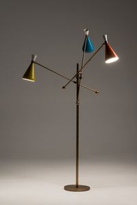 Flipper standing lamp, Floor lamp, with vintage colorations and shapes
