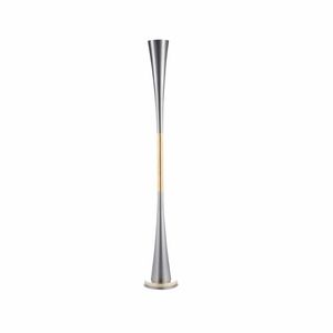 I-conic Art. BB_ICON02p, Floor lamp with sinuous and linear structure in brass and iron