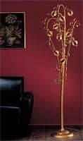 Melograno floor lamp, Classic floor lamp with spherical glass crackle elements