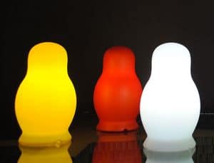 Osca basic, Floor lamp in polyethylene ideal for both indoor and outdoor use
