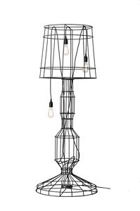 Sisma HP112, Floor lamp in metal rod, with three lights