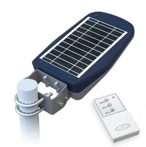 Solar energy street lamp with remote control  LS030LED, Street lamp with photovoltaic panel, for pedestrian areas