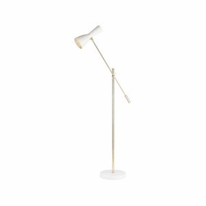 Wormhole Art. BB_WOR01Jp_9001, Cream brass one joint arm stand floor lamp