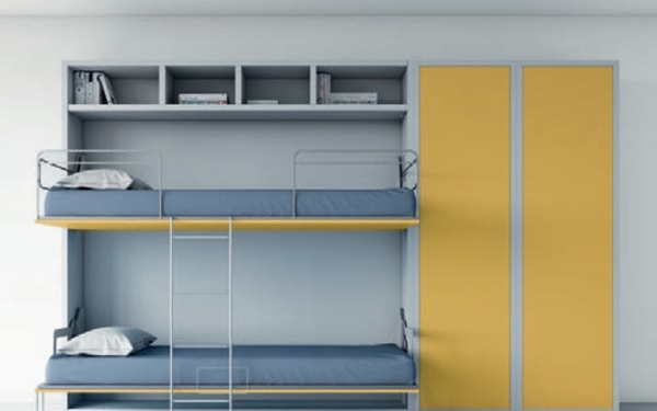 Duo, Wardrobe with foldaway bunk beds
