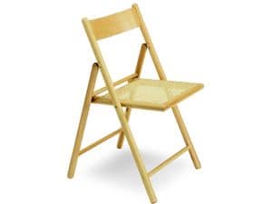 186, Beechwood chair, foldable, with Indian cane seat