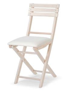 Ale Imb, Folding chair in beech, for events and parties