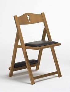 Jubileum, Folding chair with kneeler for churches