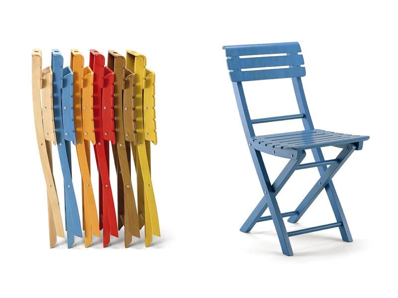 Onos, Wooden folding chair, different colors
