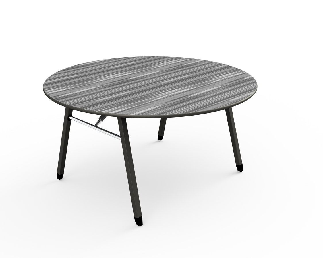 A-Fold AF180C, Round table with folding legs