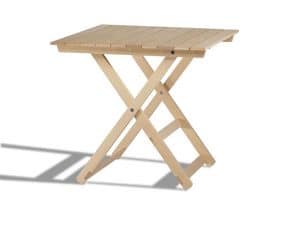 Anni 60, Folding wooden tables, for indoor and outdoor