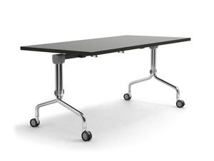 Arno 5, Table on wheels with adjustable top, for catering
