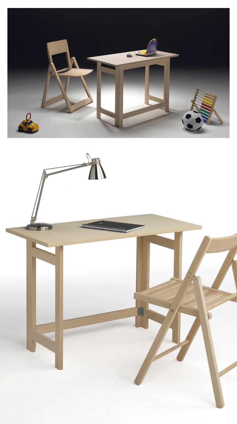 Desk, Space-saving writing desk for hotel and bedroom
