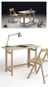 Desk, Space-saving writing desk for hotel and bedroom