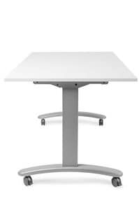 Eco, Table on castors with folding top, for office