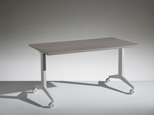 FLIP, Folding and stackable table, with hooking system