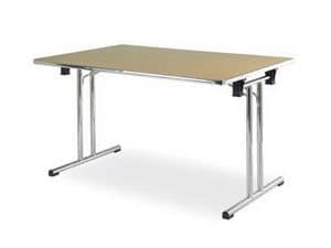 FT 024, Space-saving table with folding legs, for restaurant