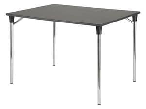 Piuma, Table with folding top, anti-slip and scratchproof