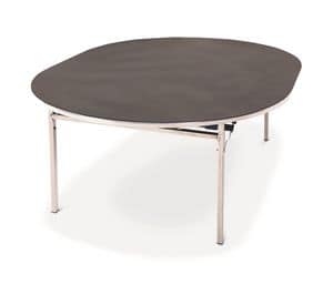 Slimlite BSLDD, Stackable table, aluminum, lightweight, for external
