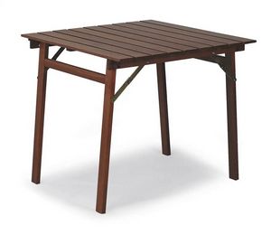 Table P 80x80, Square folding table in beech wood