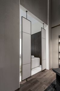 Eleonor room divider screen, Revolving divider with ceiling fixing
