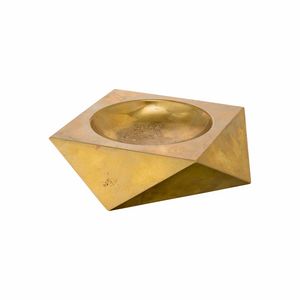 Brucaliffo Art. VR_702, Brass geometrical shaped ashtray
