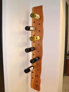 Portavini, Wooden bottle holder for bar, modern wine rack for homes